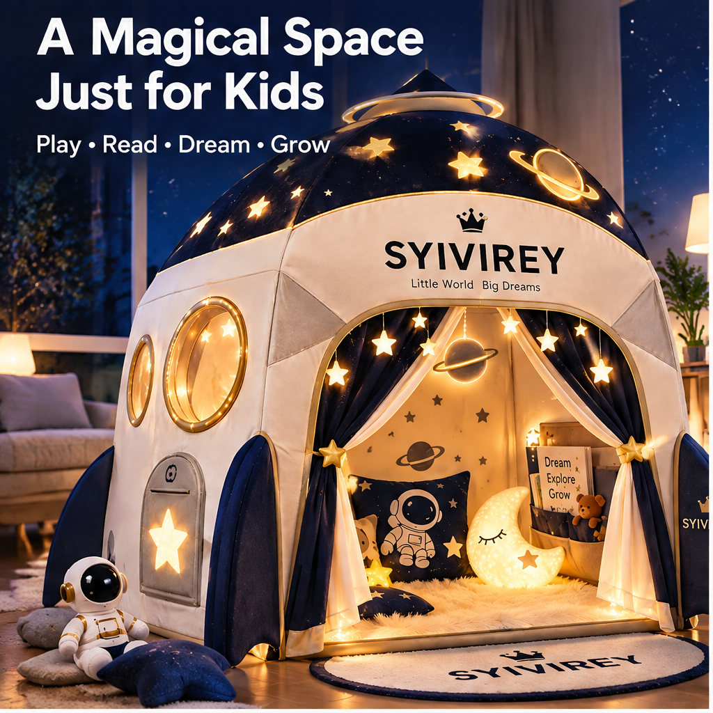 🍑SYIVIREY® StarVoyage Astronaut Galaxy Kids Play Tent