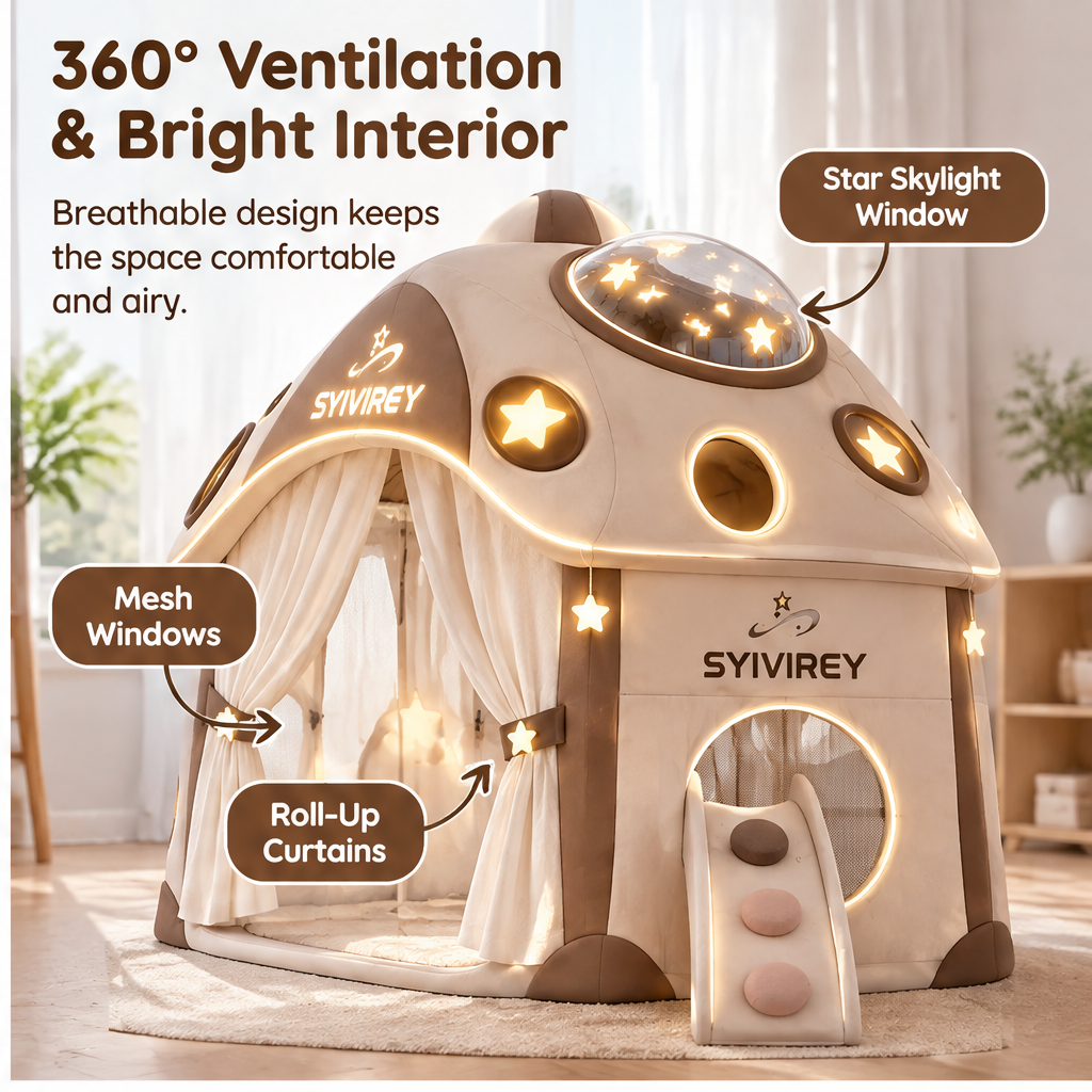 🍆SYIVIREY® StarNest Space Explorer Kids Play Tent