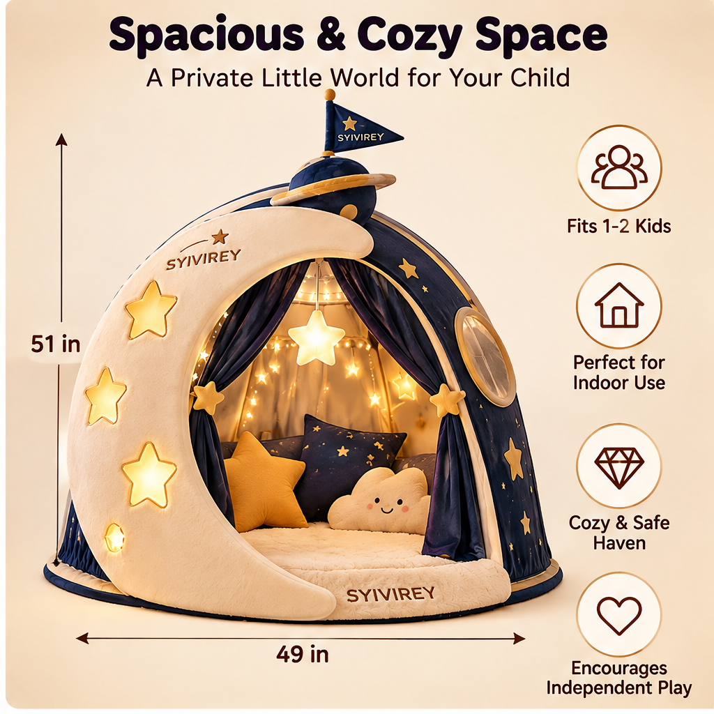🍅SYIVIREY® Moonlight Galaxy Kids Play Tent