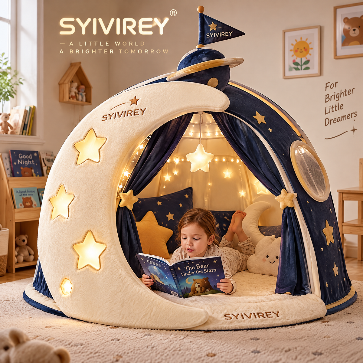 🍅SYIVIREY® Moonlight Galaxy Kids Play Tent
