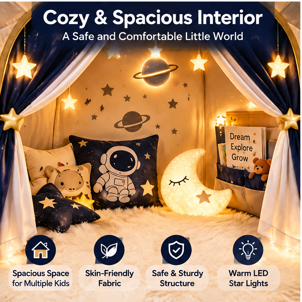 🍑SYIVIREY® StarVoyage Astronaut Galaxy Kids Play Tent