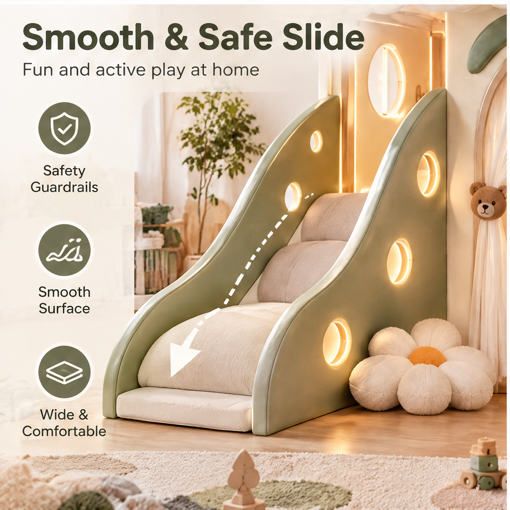 🍍SYIVIREY® CloudNest Dream Playhouse with Slide