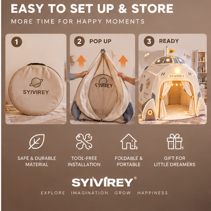 🥑SYIVIREY® StarrySpace Galaxy Kids Play Tent