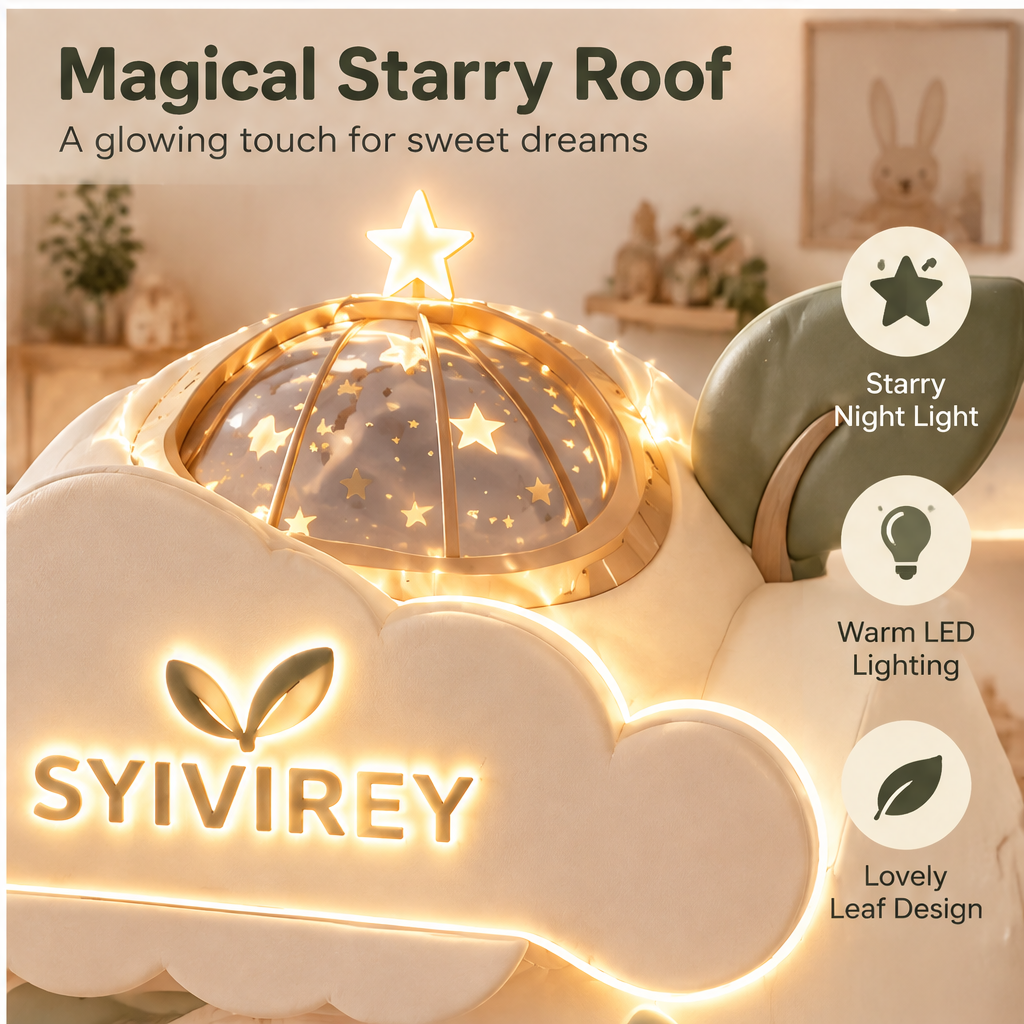 🍍SYIVIREY® CloudNest Dream Playhouse with Slide